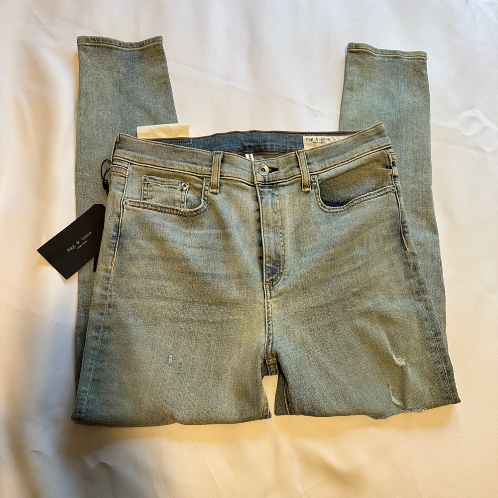 NWT Rag & Bone Norlet High Rise Ankle Skinny jeans Size 32 Retail $225 - Picture 5 of 8